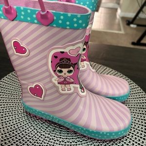 2/3 -L.O.L. Surprise! Girls Rainboots, Fancy and Fresh, 100% Rubber, Waterproof